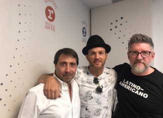 Axel visitó los estudios de Radio La Red