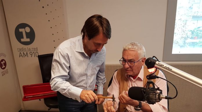 Nos visitó Juan Carlos Pallarols y le dimos unos golpecitos al próximo bastón presidencial