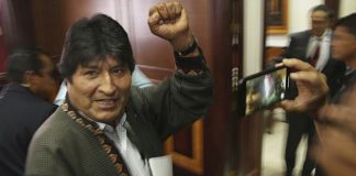 Evo Morales llegó a la Argentina