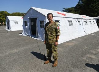 Coronel Fabio Monserrat: “Este hospital militar tiene capacidad para 28 camas de internación”