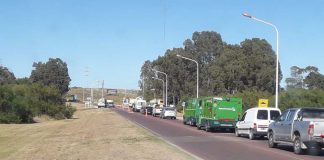 Monte Hermoso: “La fila de autos se generó por el pedido de la declaración jurada”