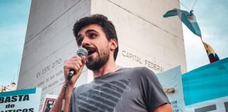 Guido Paredes, un miembro de Jóvenes Pro: “Nos duele que muchos se quieran ir del país”