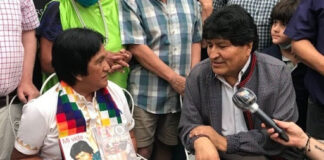 Previo al regreso a Bolivia, Evo Morales visitó a Milagro Sala