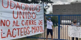 Bloqueo sindical en la fábrica de lácteos Mayol: piden que no tengan trabajadores en negro