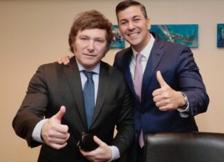 Santiago Peña se reunió con Javier Milei: “Los ajustes son costosos pero necesarios para poner por el buen camino la economía argentina”