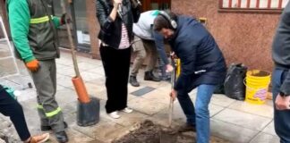 Eduardo Feinmann plantó un árbol en vivo: “Esto no estaba en el contrato”