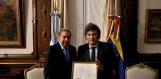 Edmundo González Urrutia tras su reunión con Javier Milei: “Fue un encuentro muy cordial”