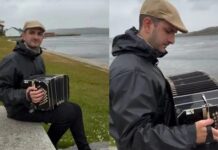 Alejandro Pereyra, el argentino que tocó el bandoneón en las Islas Malvinas: “No es un video cómodo de filmar”