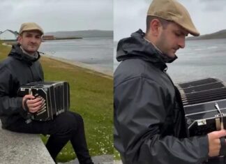 Alejandro Pereyra, el argentino que tocó el bandoneón en las Islas Malvinas: “No es un video cómodo de filmar”
