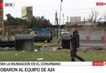 Eduardo Feinmann entrevistó a un camarógrafo de A24 que fue asaltado durante la cobertura de las inundaciones en el AMBA