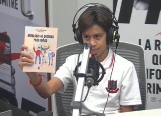 Gino León Gabba, el escritor más joven de la feria del libro: “Mi maestra de cuarto grado me inspiró”