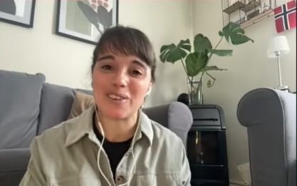 Eugenia Bruch: “En Noruega están todos sin dormir por el partido contra Brasil”